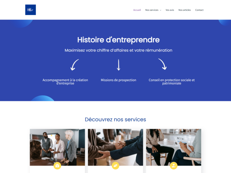 Refonte site Histoire d'entreprendre