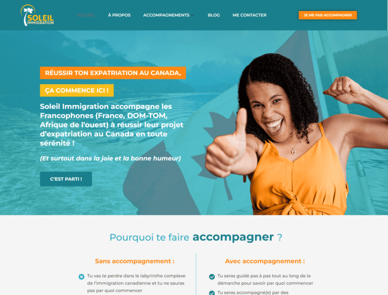 SEO site Soleil Immigration