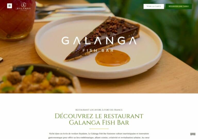 Création site Galanga Fish Bar