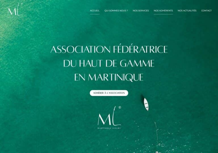 Création site Martinique Luxury