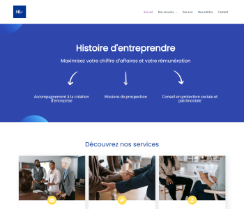 Refonte site Histoire d'entreprendre